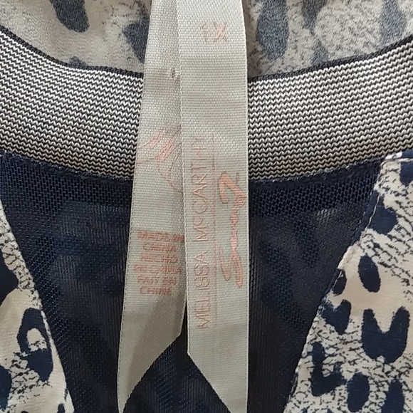 Melissa McCarthy Seven leopard print tunic style top size 1x - Picture 7 of 15